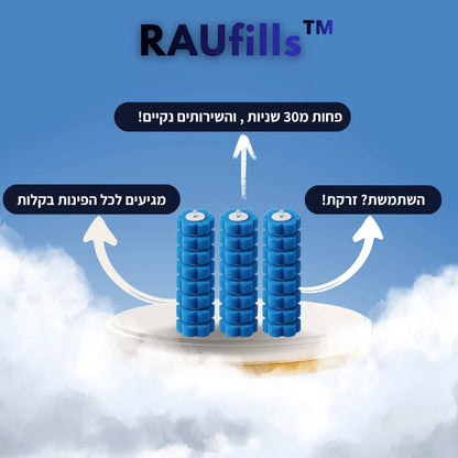  מארז ספוגי מילוי היגייניים למברשת RAUclean
